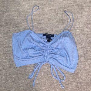 Forever 21 blue crop top size S